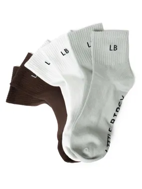 Adult Sock 3-Pack - Fern Mix