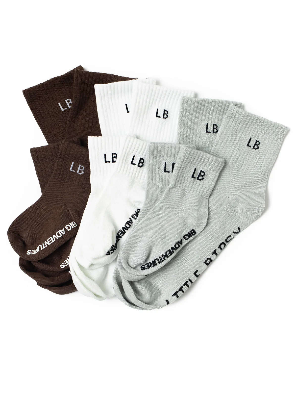 Adult Sock 3-Pack - Fern Mix