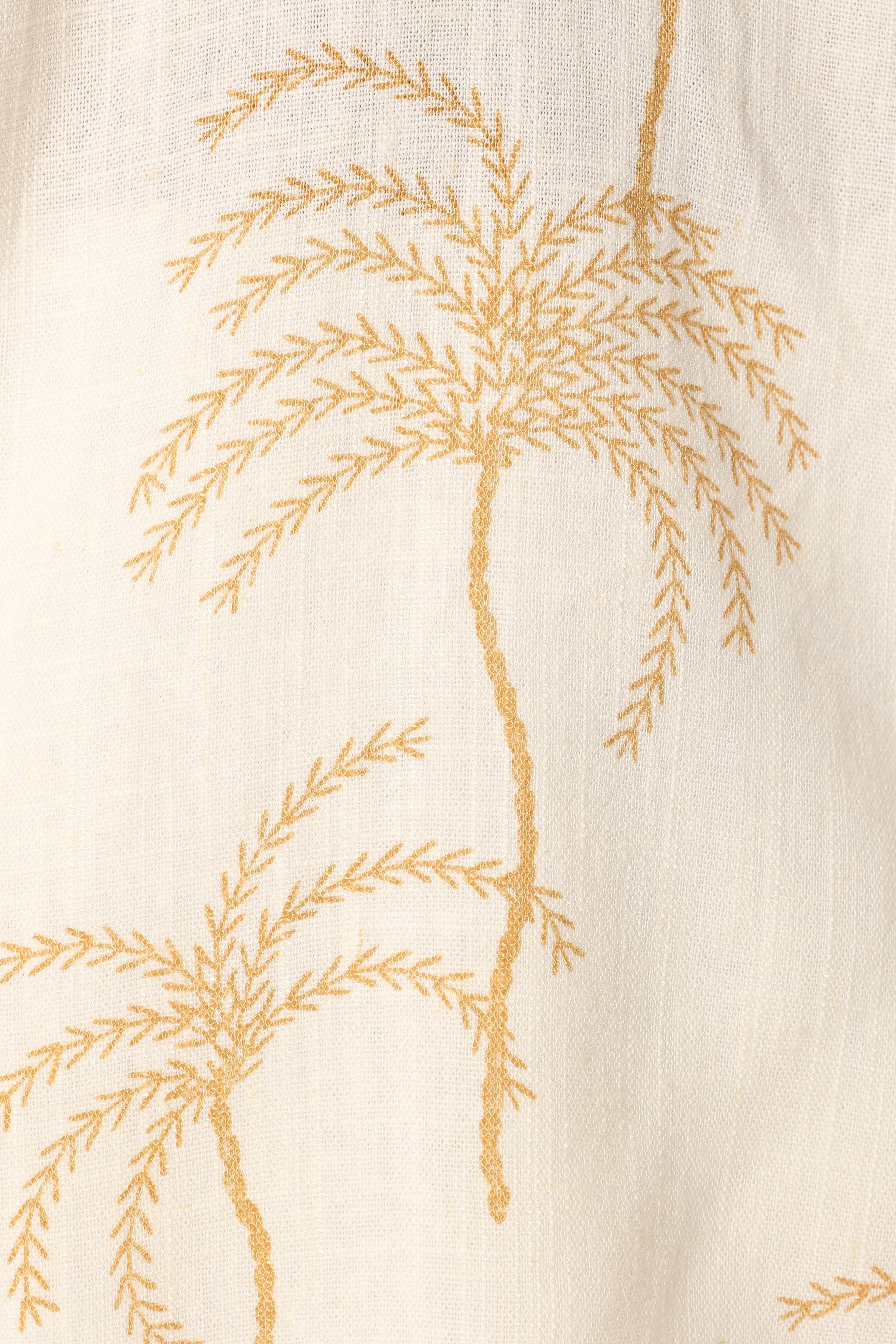 Amira Strapless Top - Palm Print