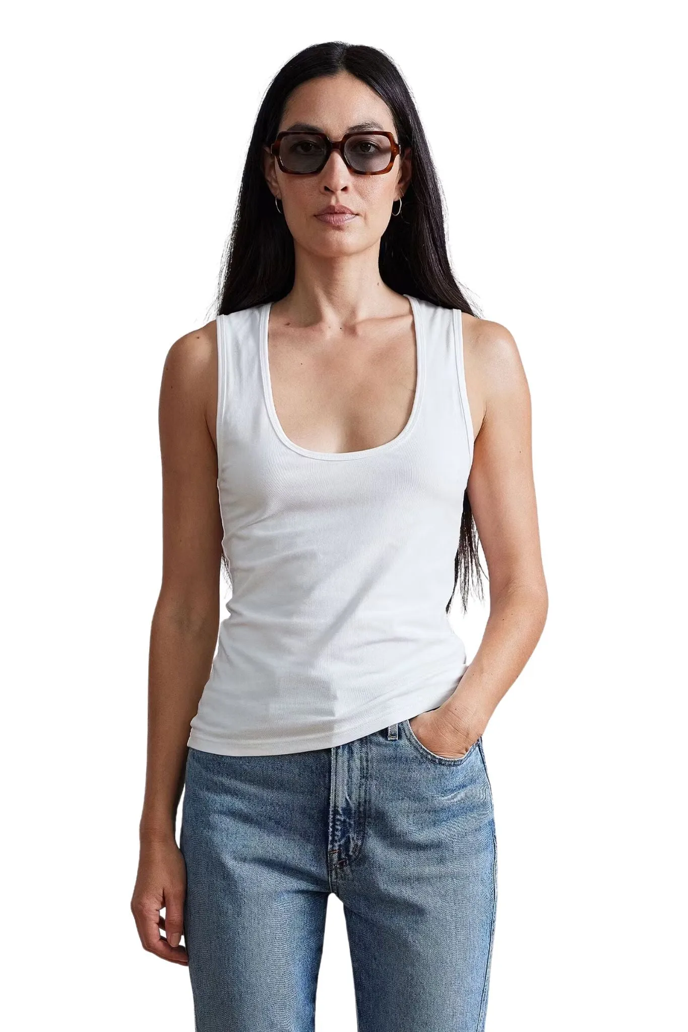 Apiece Apart Uri Low Cut Tank