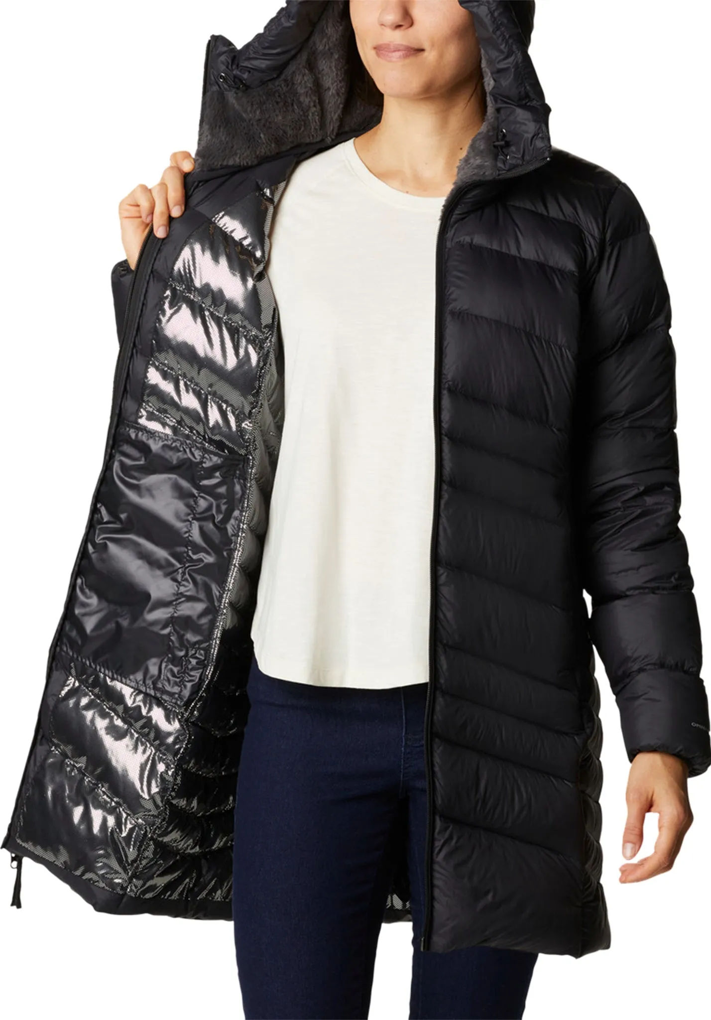 Autumn Park Down Hooded Mid Jacket - Women's|-|Manteau à capuchon mi-long en duvet Autumn Park - Femme