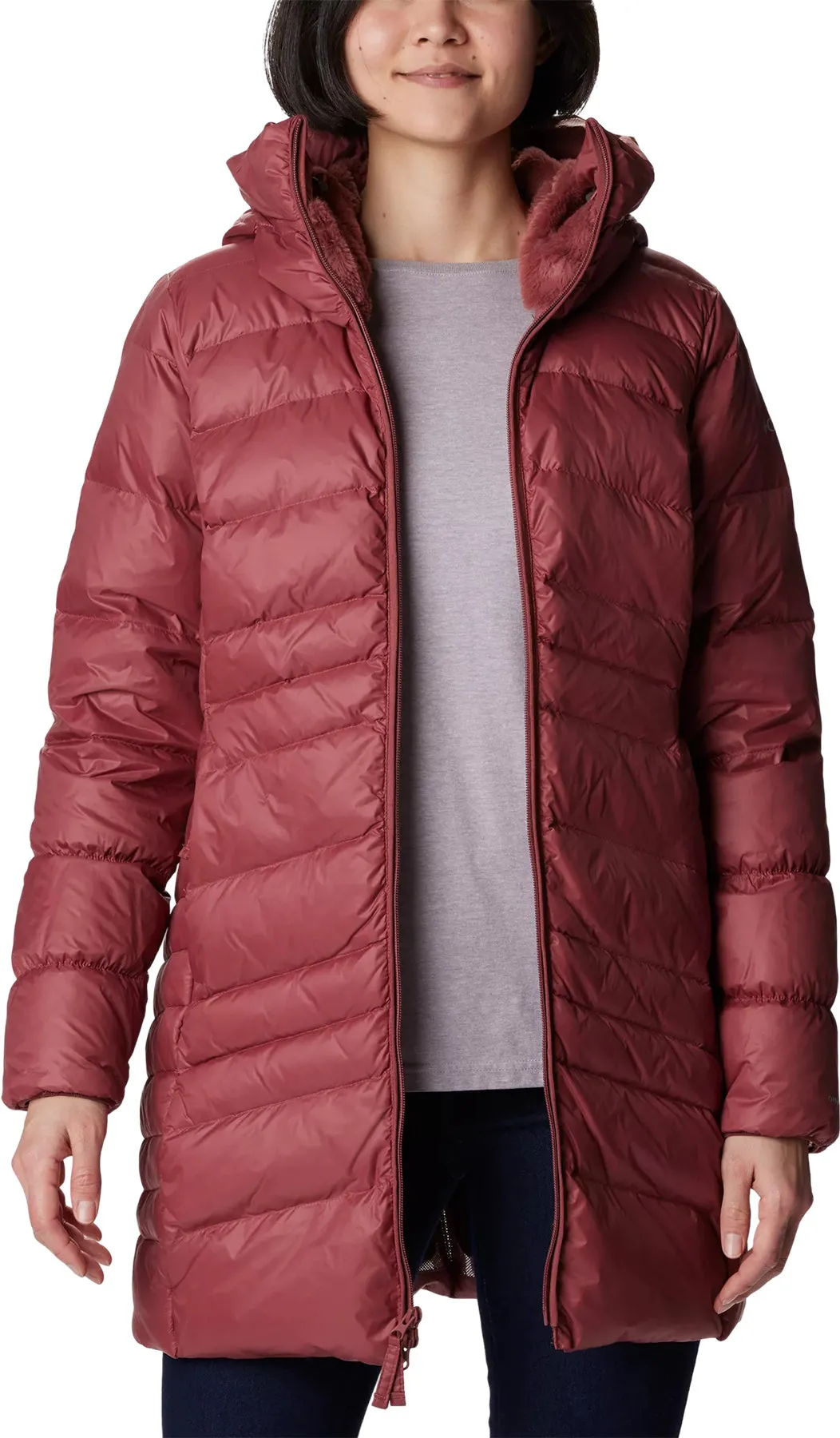 Autumn Park Down Hooded Mid Jacket - Women's|-|Manteau à capuchon mi-long en duvet Autumn Park - Femme