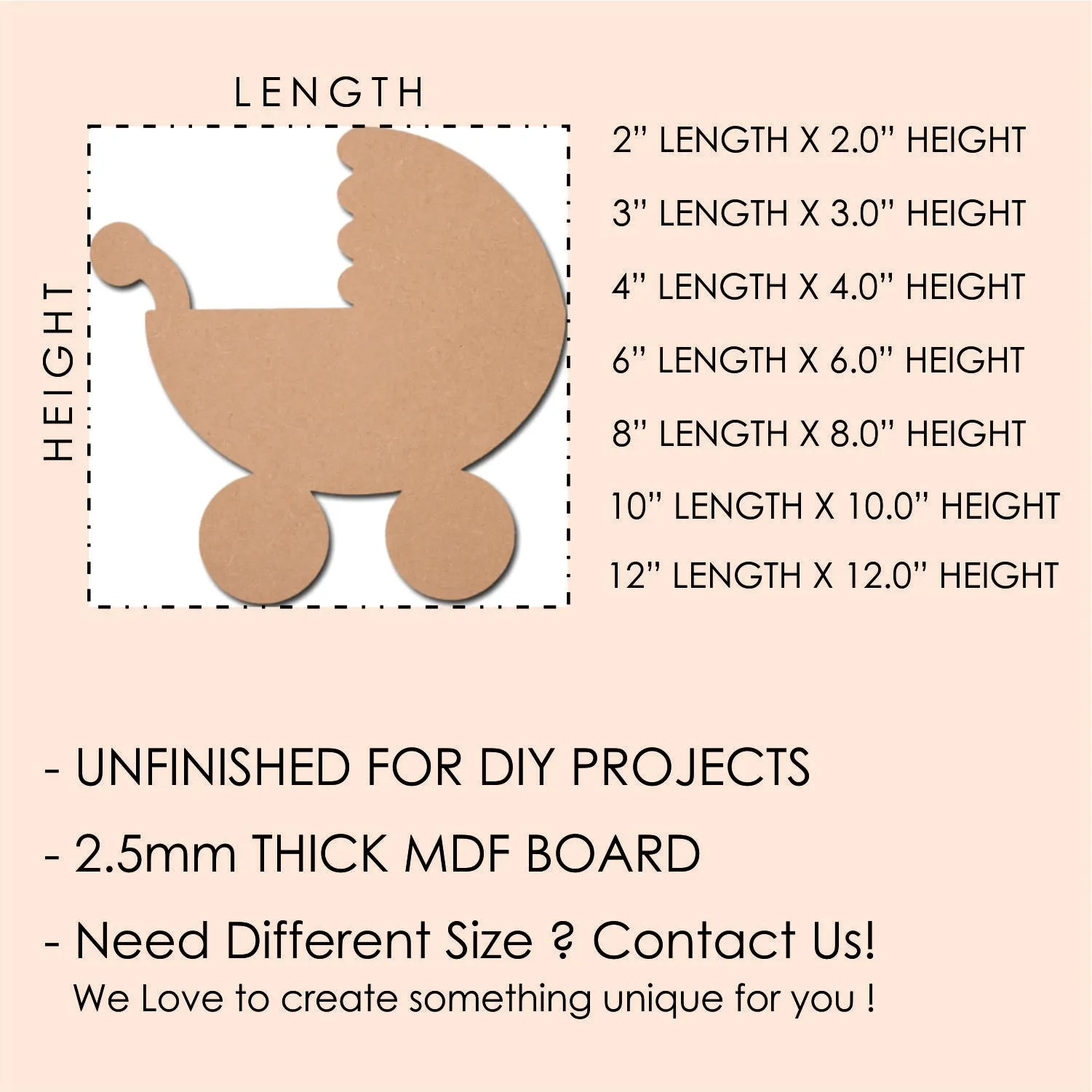 Baby Pram Cutout