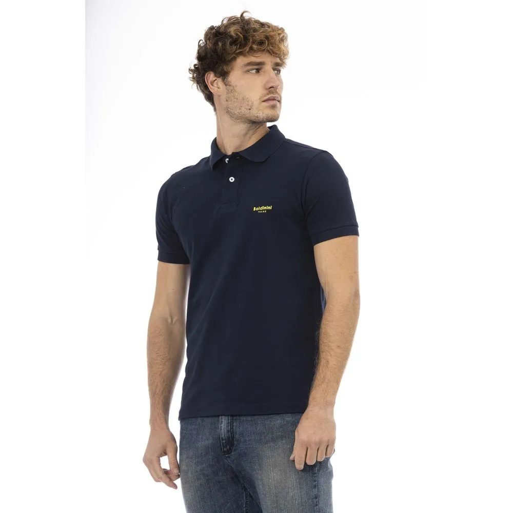 Baldinini Trend Blue Cotton Men Men's Polo