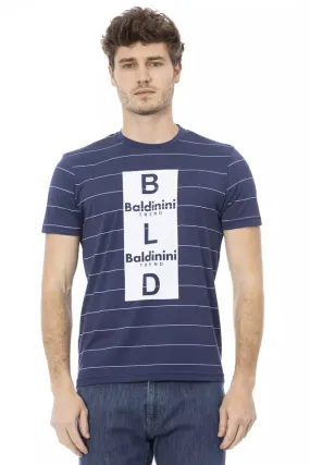 Baldinini Trend Blue Cotton Men Men's T-Shirt