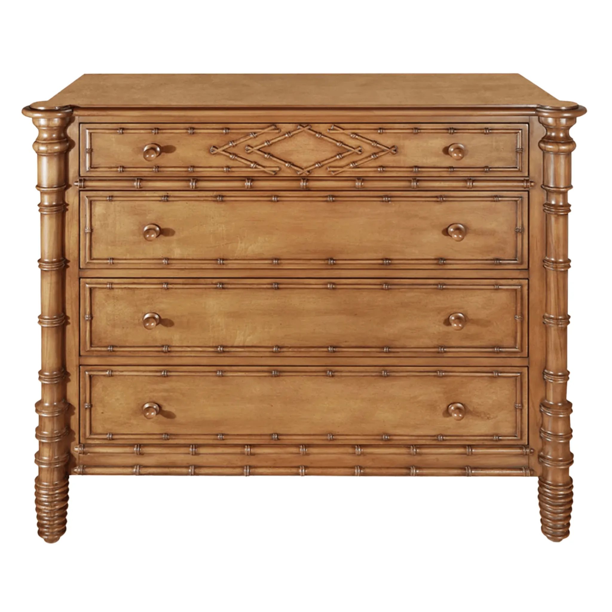 Bamboo Four Drawer Chest
