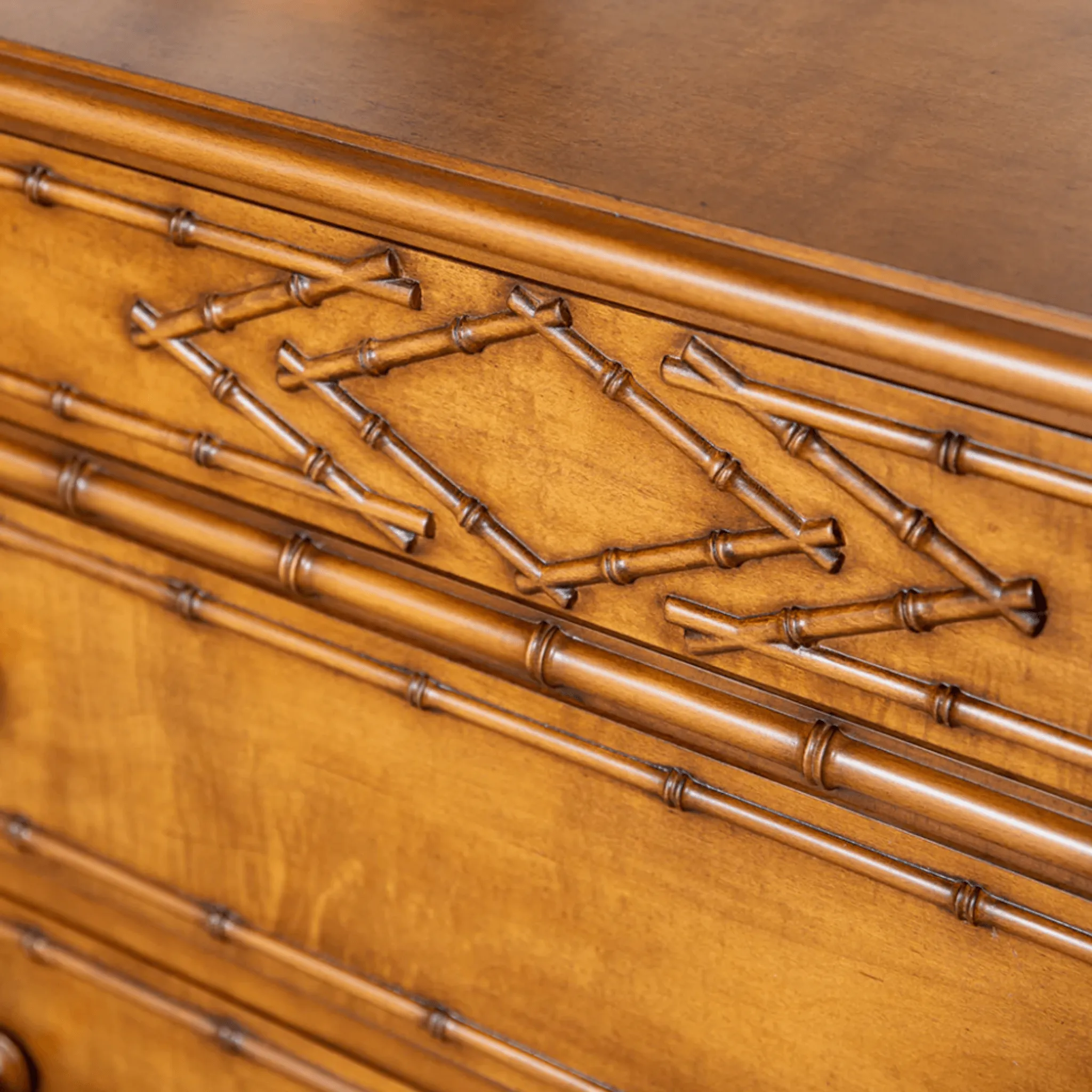 Bamboo Four Drawer Chest