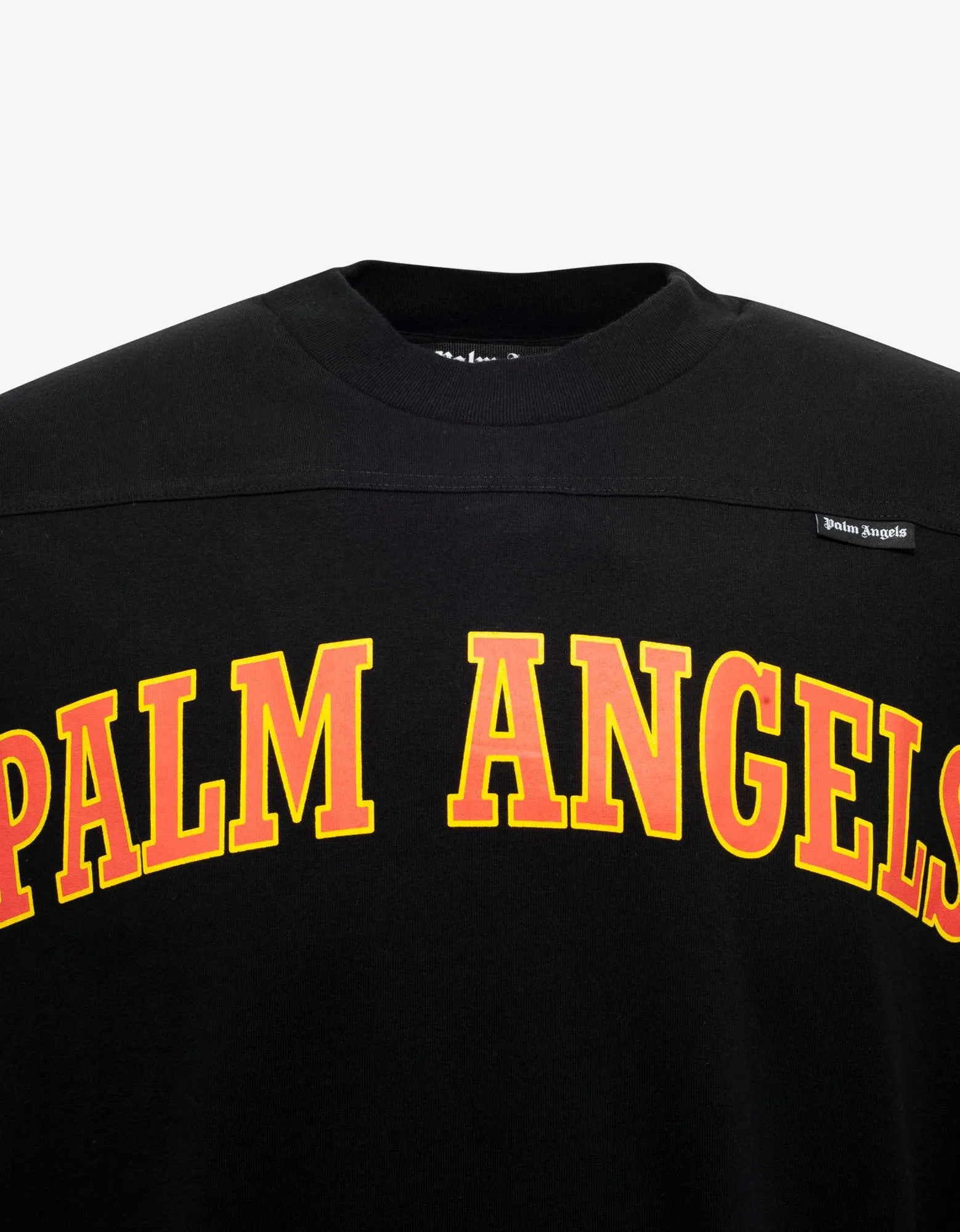 Black New College Logo Print Oversized T-Shirt