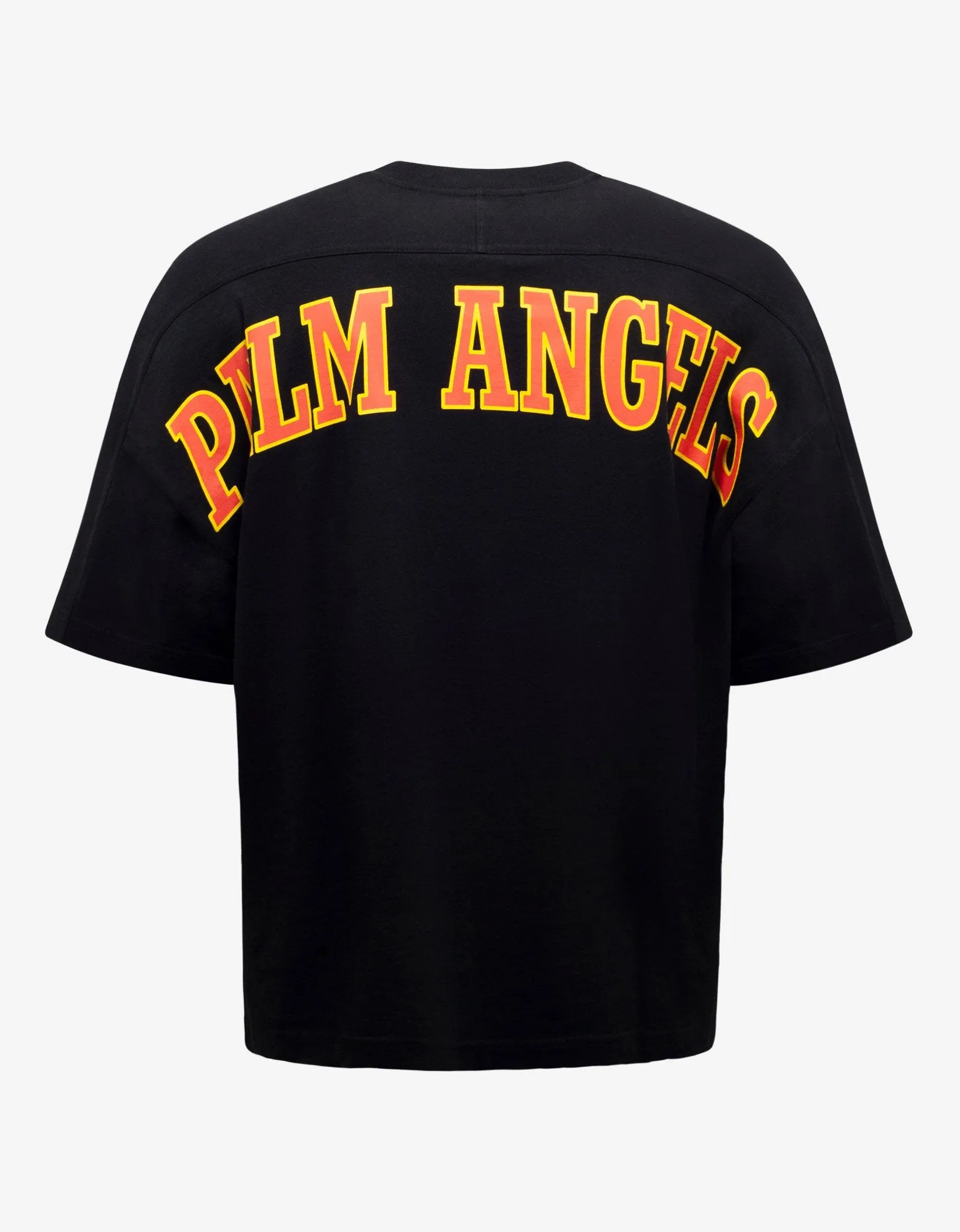 Black New College Logo Print Oversized T-Shirt