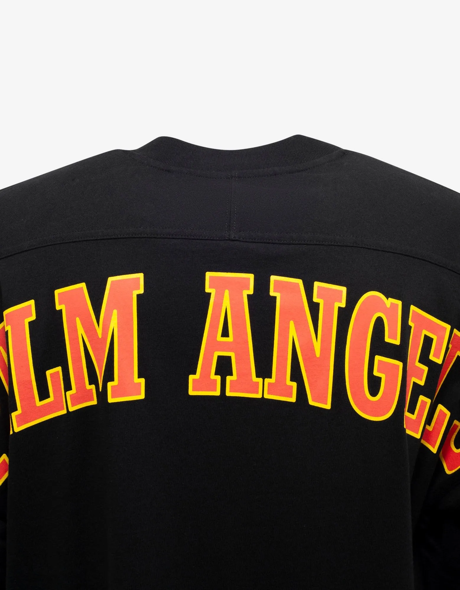 Black New College Logo Print Oversized T-Shirt
