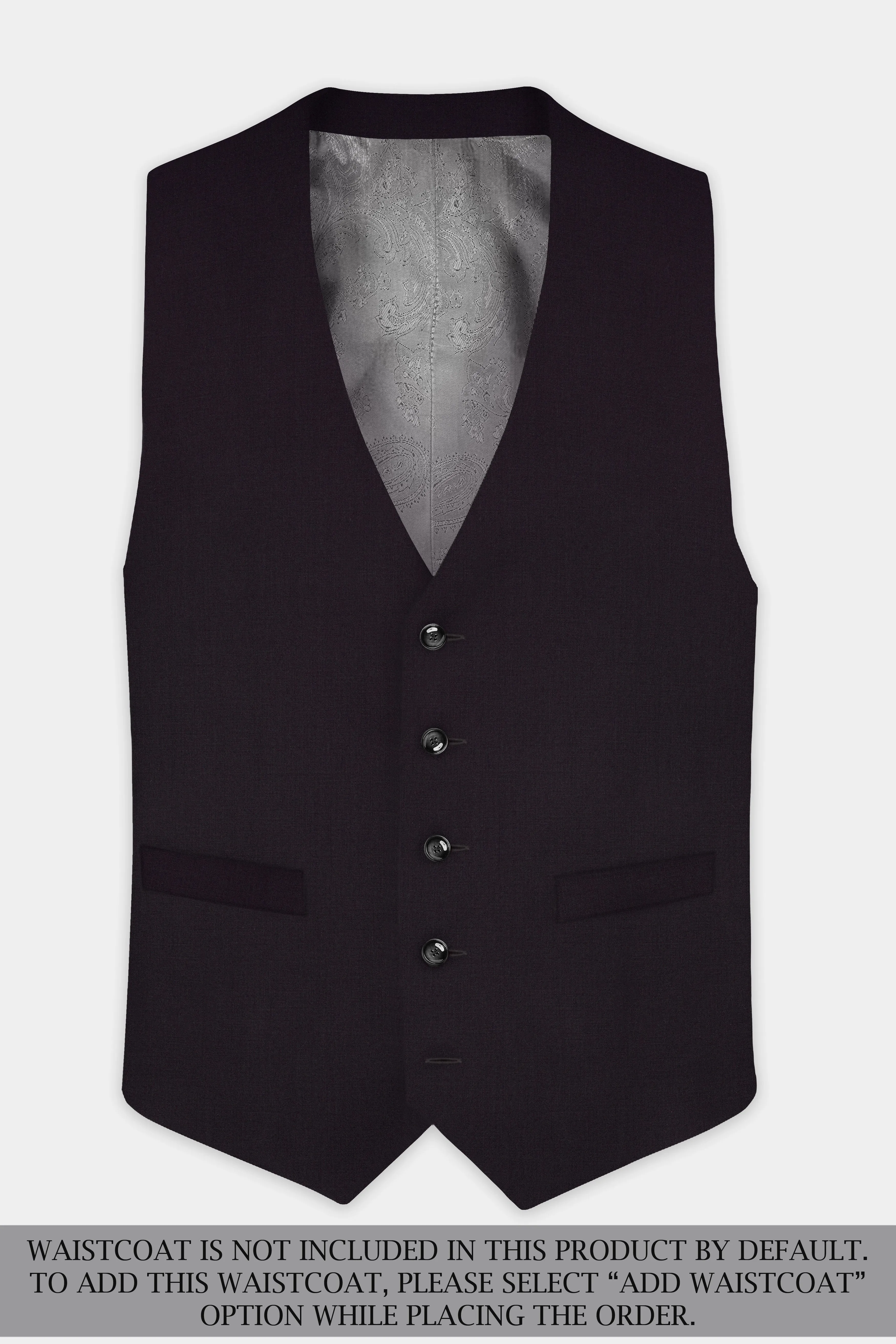 Bluish Wool Rich Single-breasted Suit