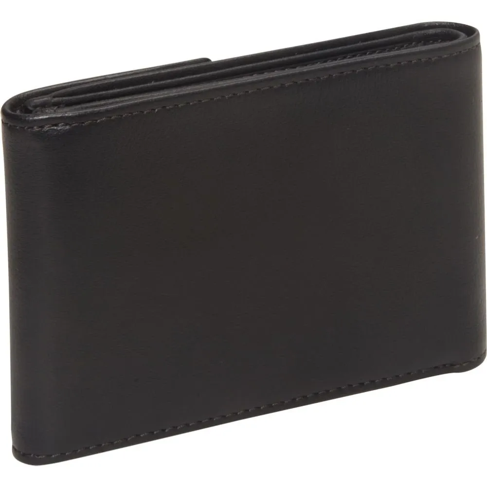 Bosca Nappa Vitello Mens Leather Snap Wallet