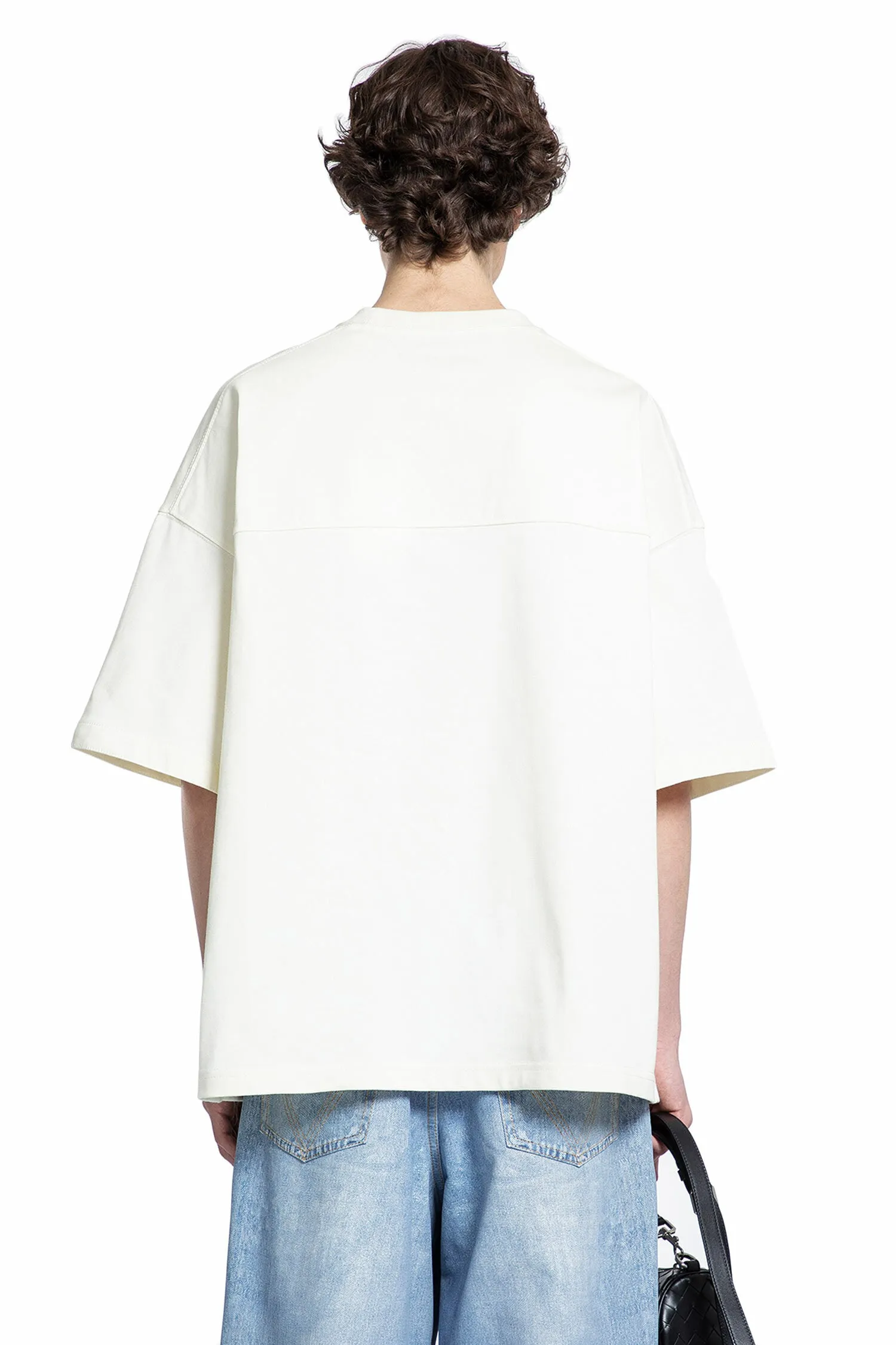 BOTTEGA VENETA MAN OFF-WHITE T-SHIRTS & TANK TOPS