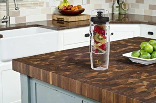 Brimma Leak Proof Fruit Infuser Water Bottle, Large 32 Oz.