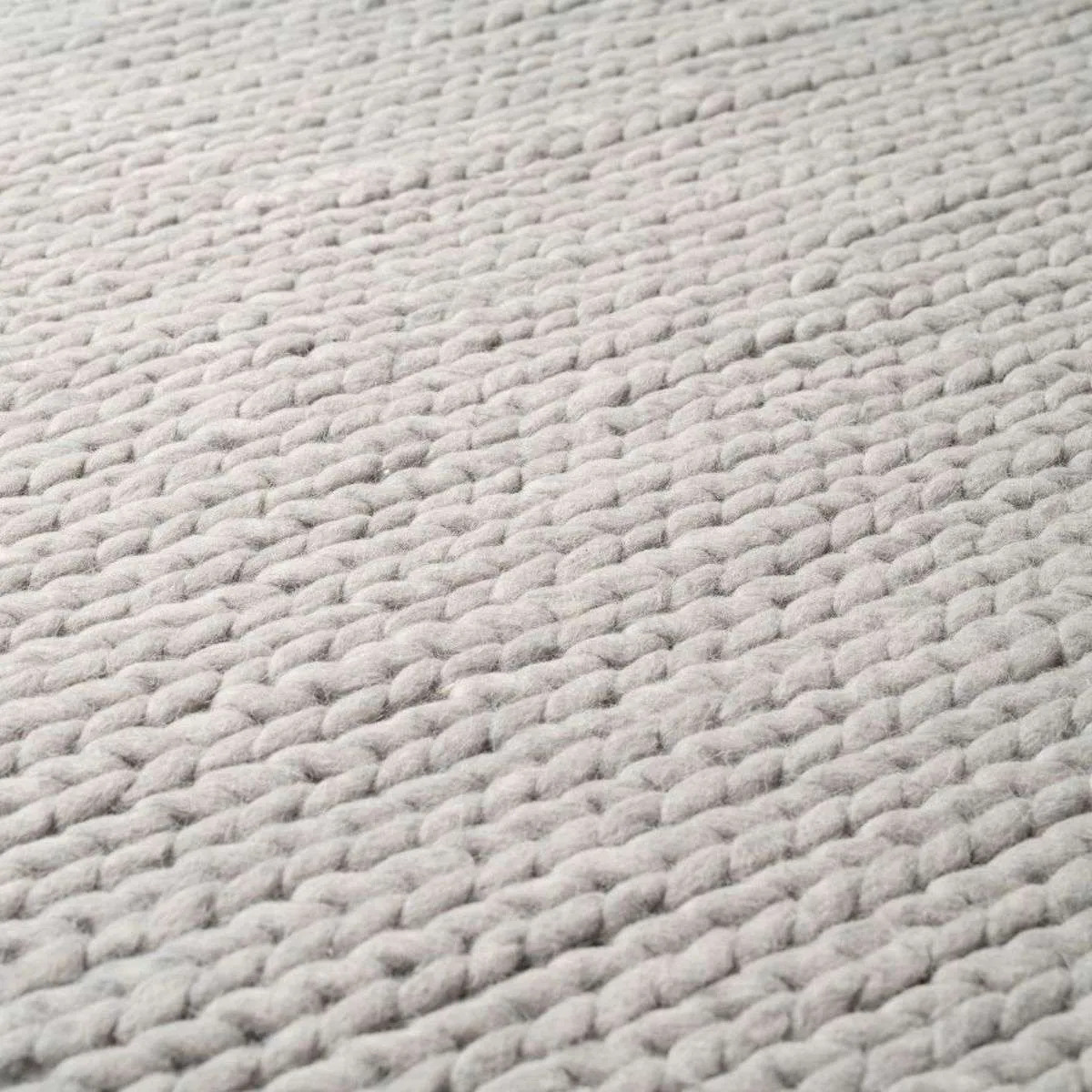 Charlotte Braided Wool Blend Rug - Large - Grey