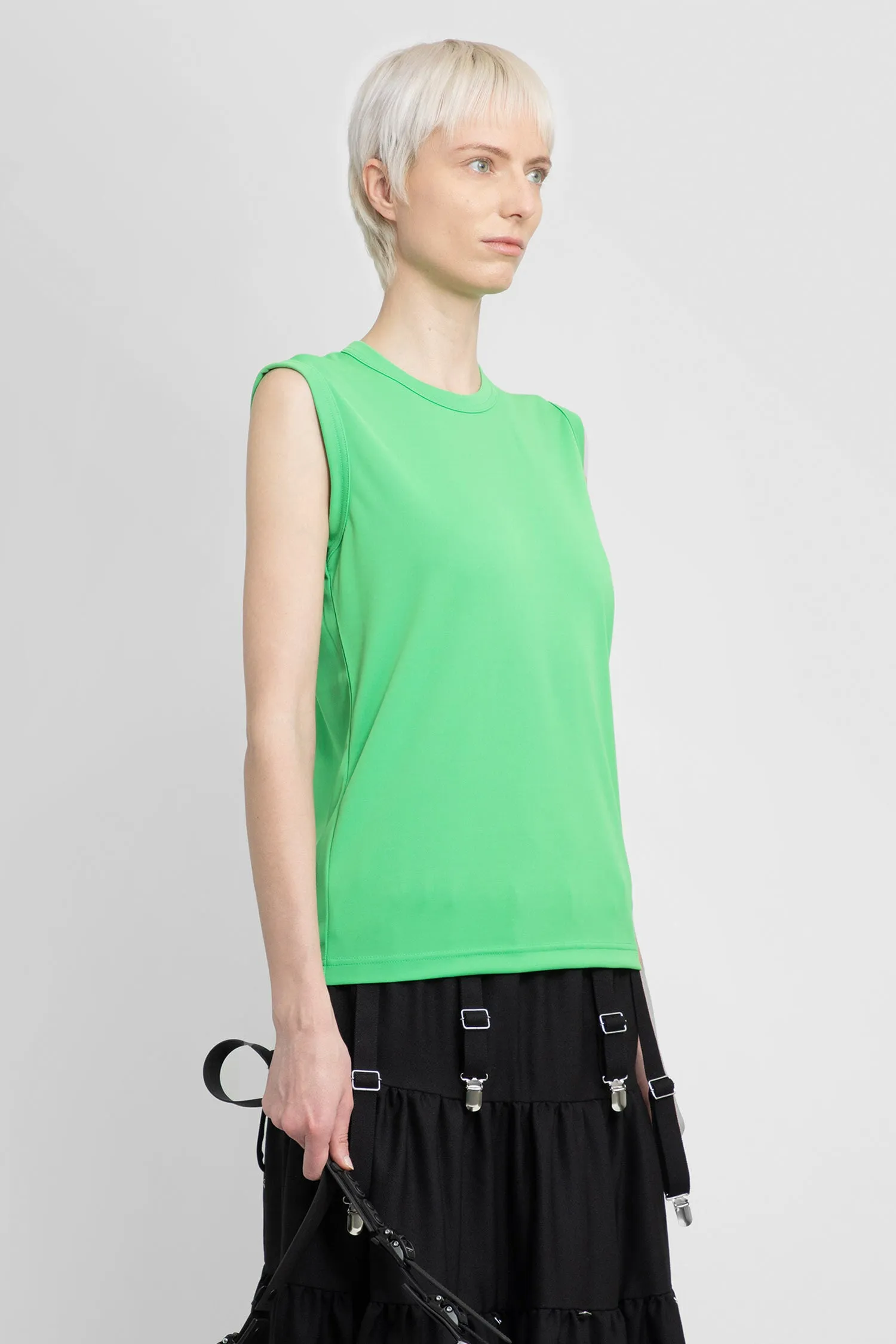 COMME DES GARCONS WOMAN GREEN T-SHIRTS & TANK TOPS