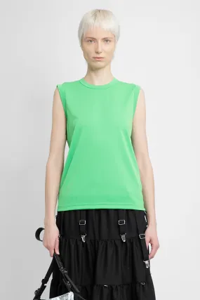 COMME DES GARCONS WOMAN GREEN T-SHIRTS & TANK TOPS