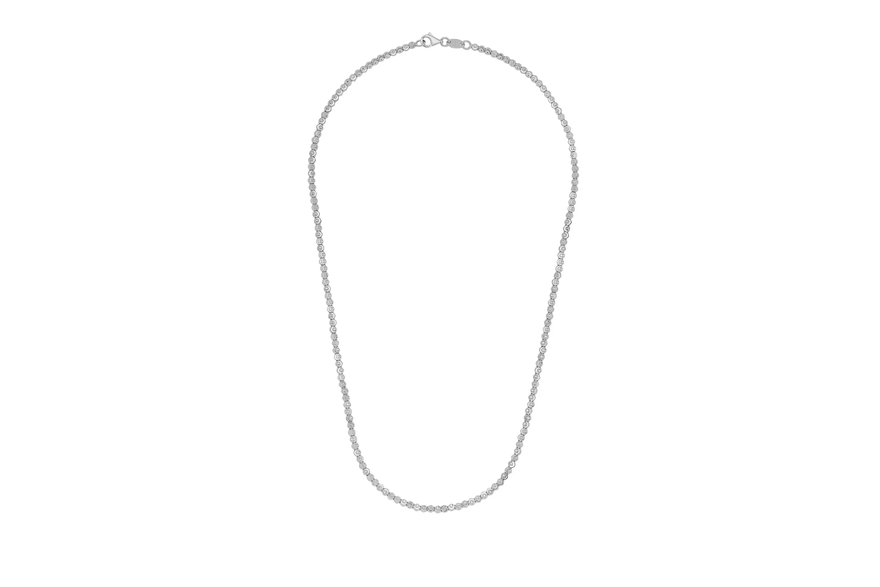 Diamond Cut Beaded Necklace