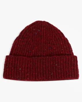 Donegal Yarns Wool Beanie - Burgundy