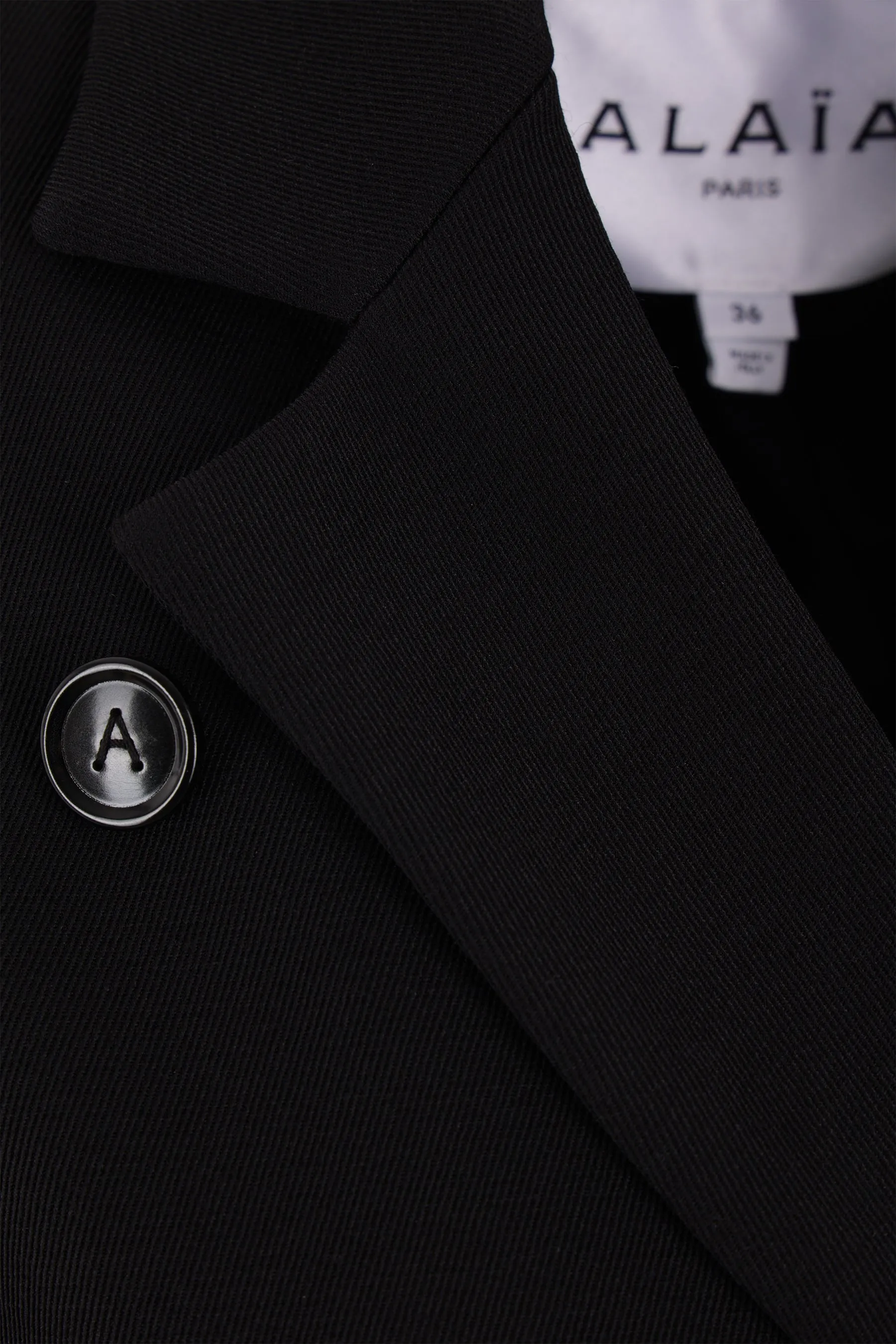 double-breasted gabardine jacket