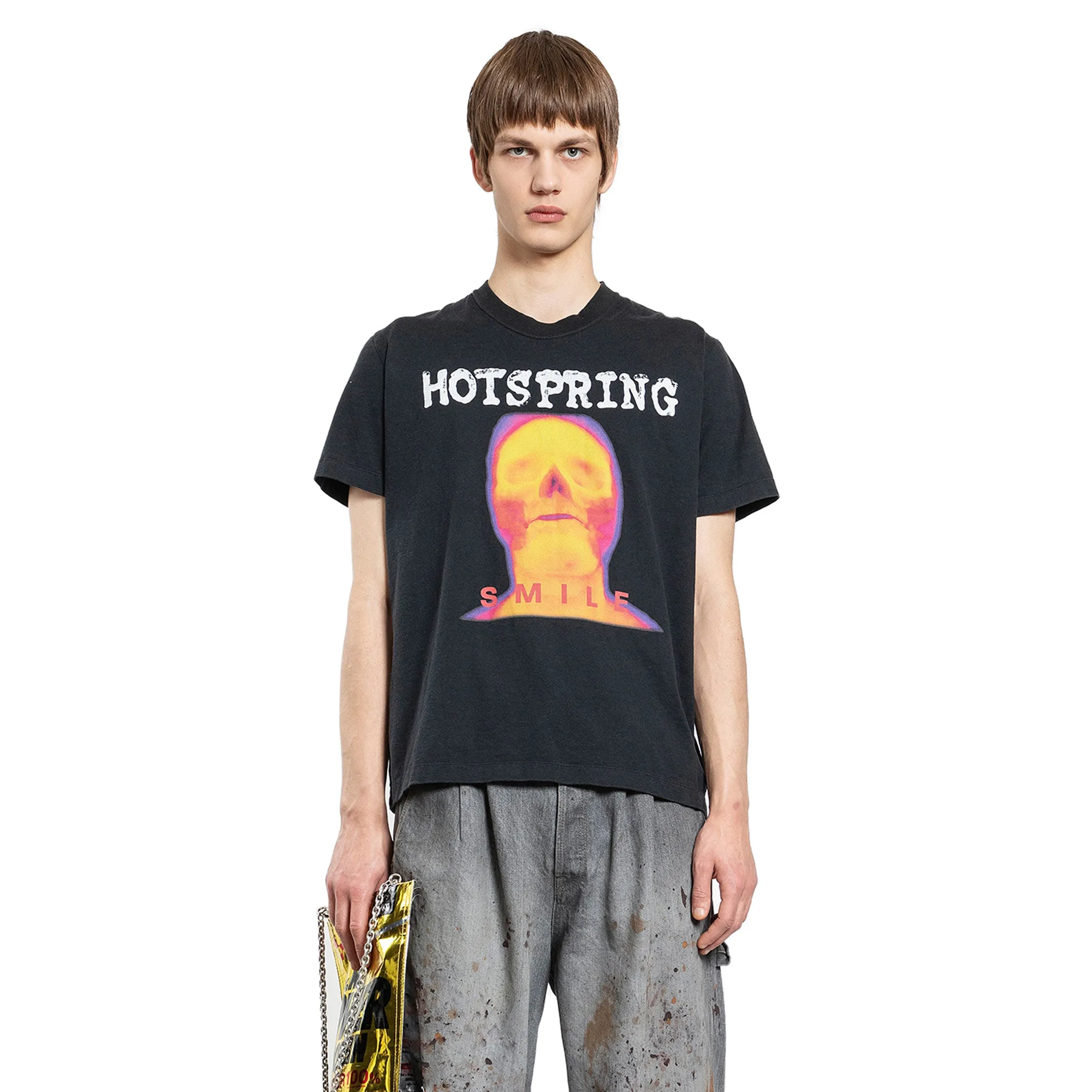 DOUBLET MAN BLACK T-SHIRTS & TANK TOPS