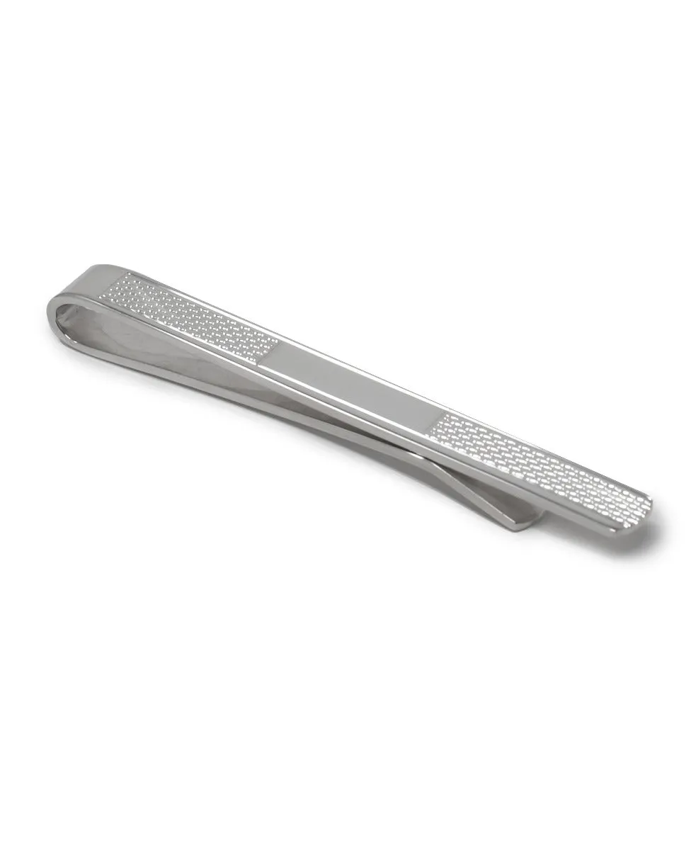 Engravable Sterling Silver Tie Clip