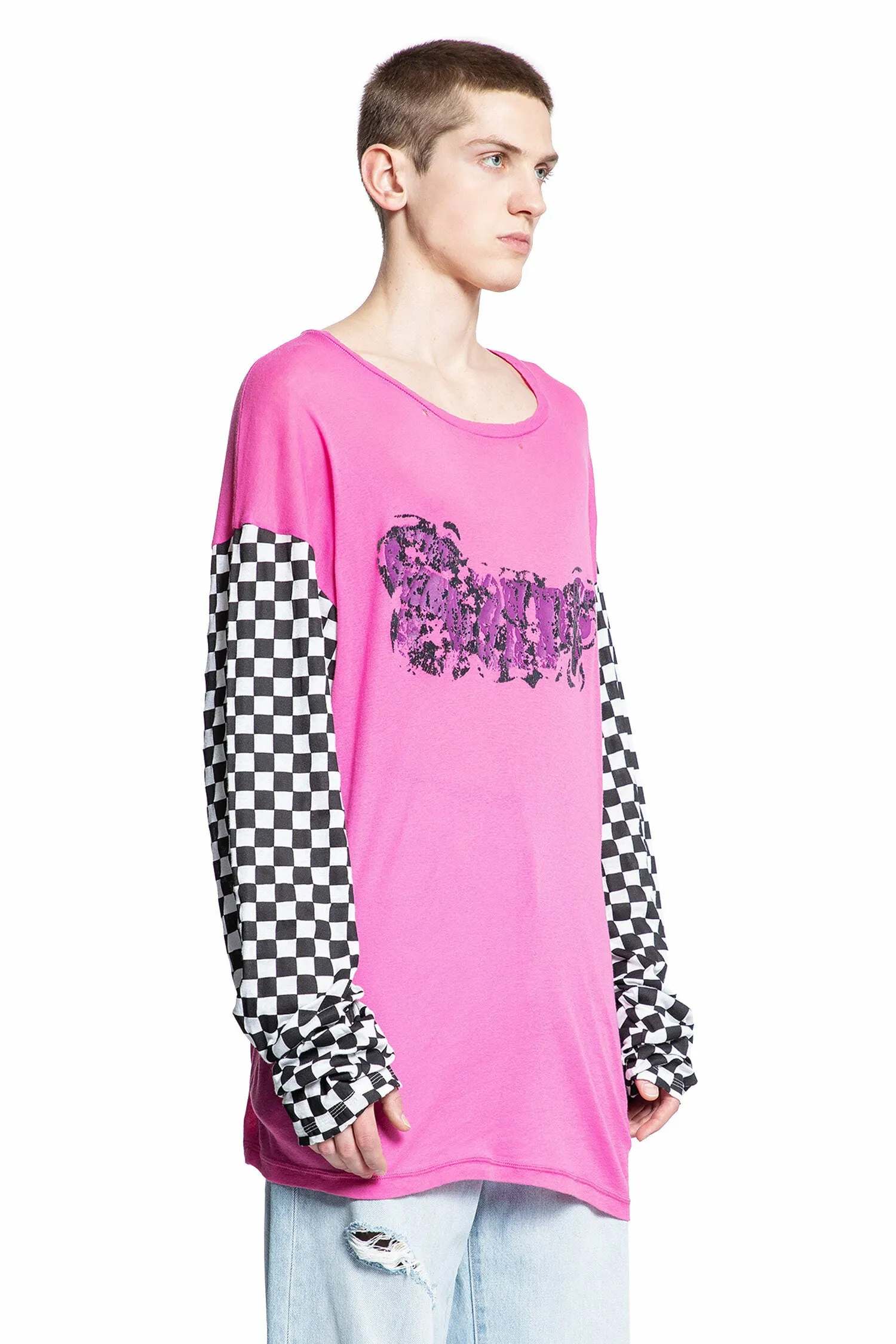 ERL MAN PINK T-SHIRTS & TANK TOPS