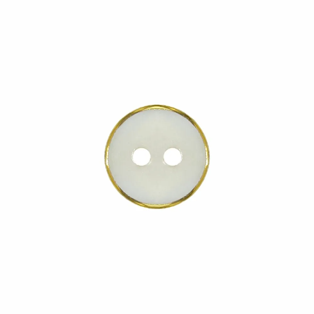 Fancy Premium Round Shape 2-Hole 11mm Shirt/Kurta Natural Buttons