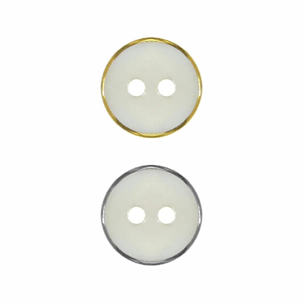 Fancy Premium Round Shape 2-Hole 11mm Shirt/Kurta Natural Buttons
