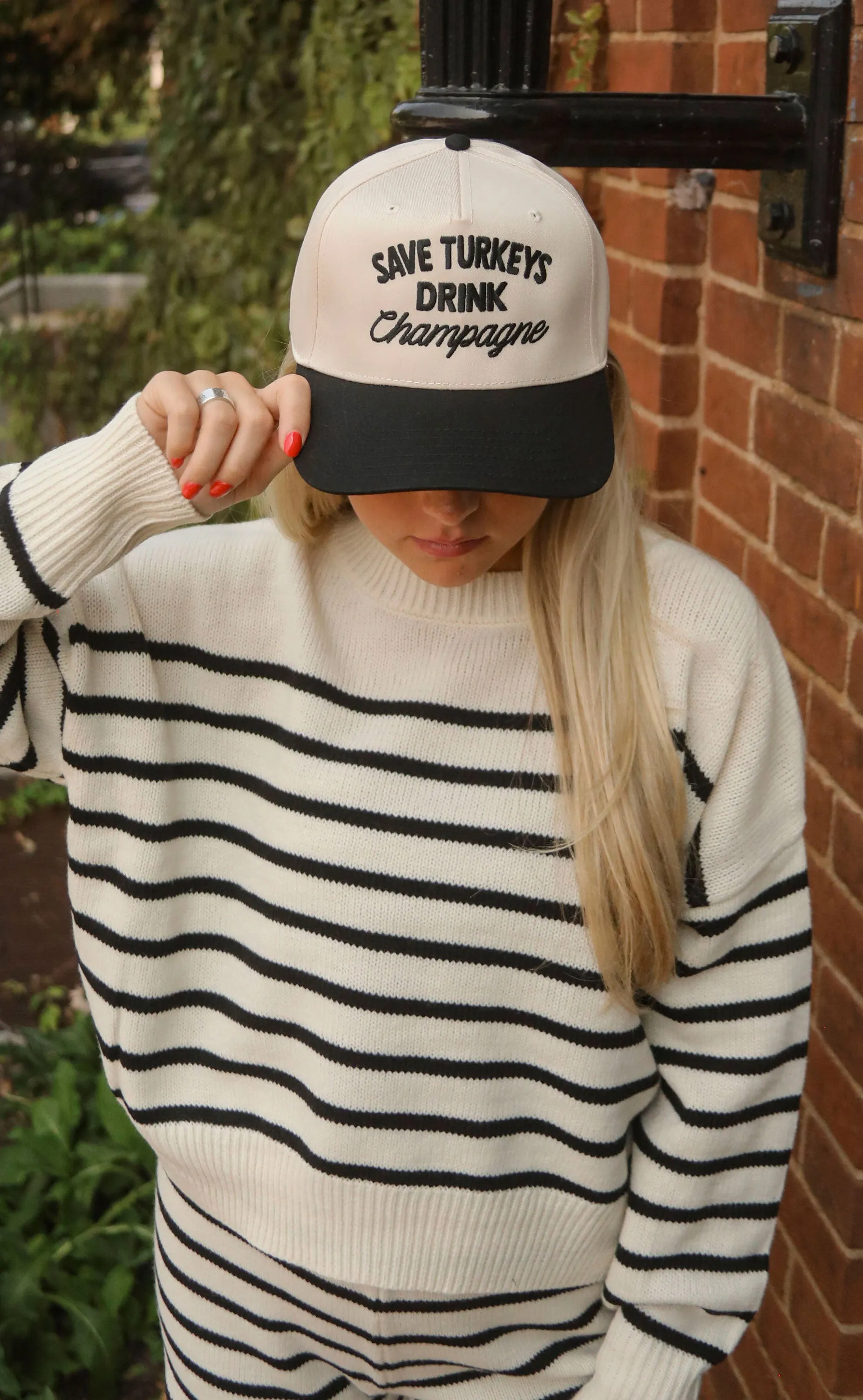 friday saturday: save turkeys trucker hat