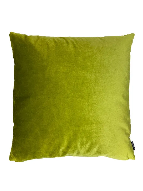 Green Royale velvet cushion
