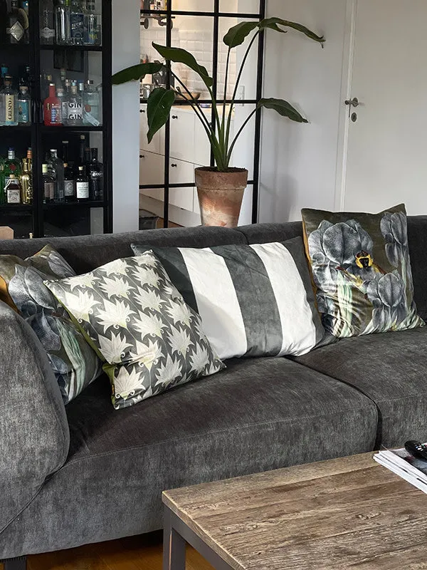Green Royale velvet cushion