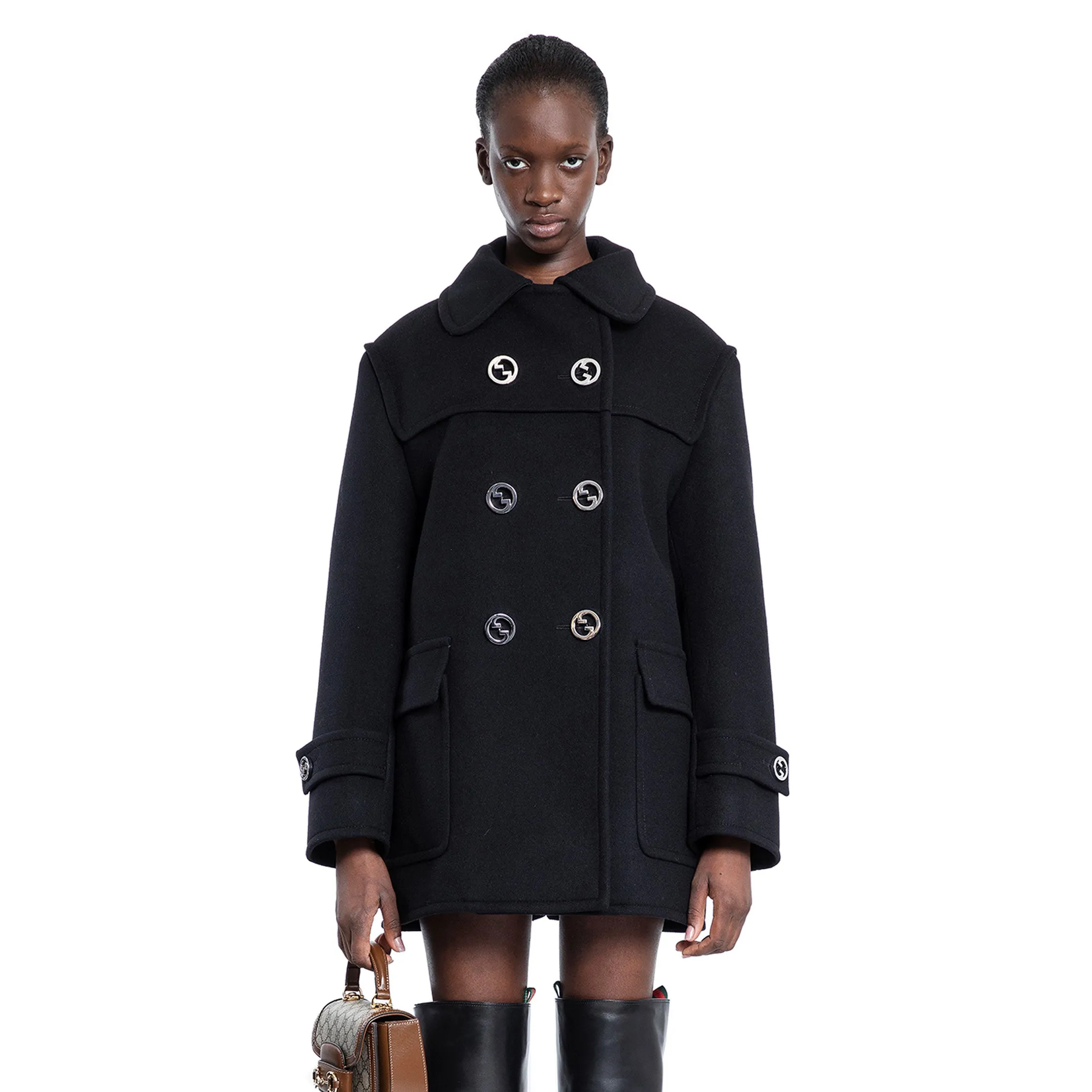 GUCCI WOMAN BLACK JACKETS