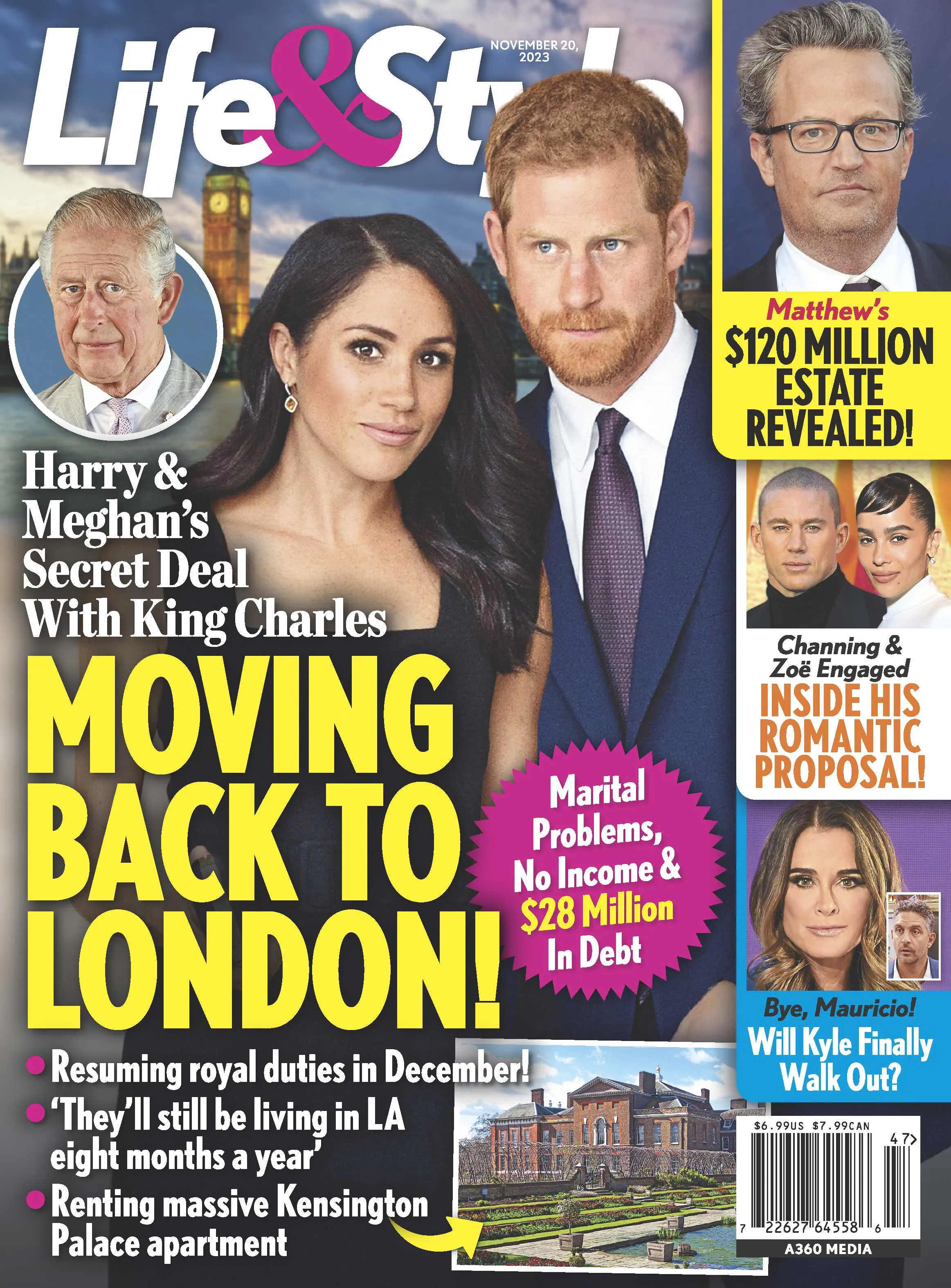 Life & Style - 11.20.23 Prince Harry and Meghan Markle Secret Deal with King Charles, Moving Back to London