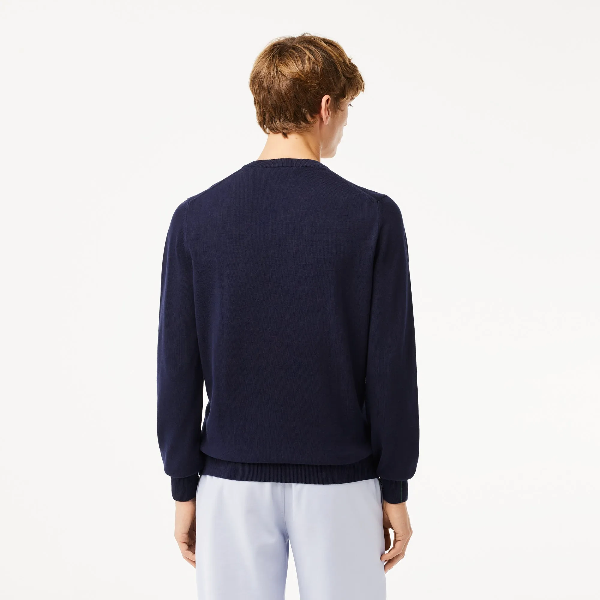 Men's V-neck Organic Cotton Sweater