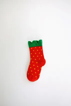 Mini Strawberry Crew Socks