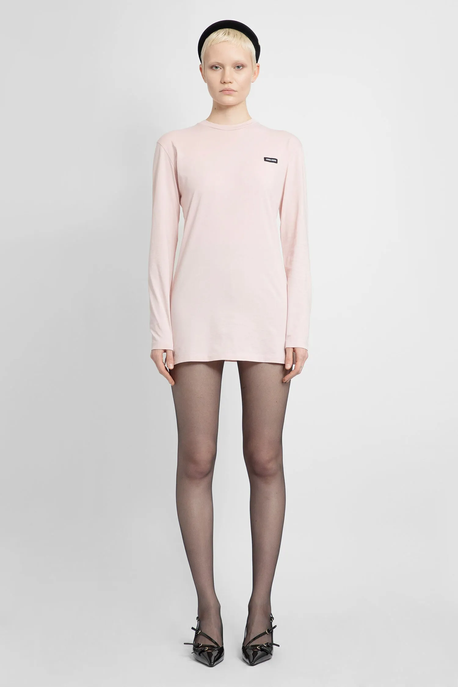 MIU MIU WOMAN MULTICOLOR T-SHIRTS & TANK TOPS