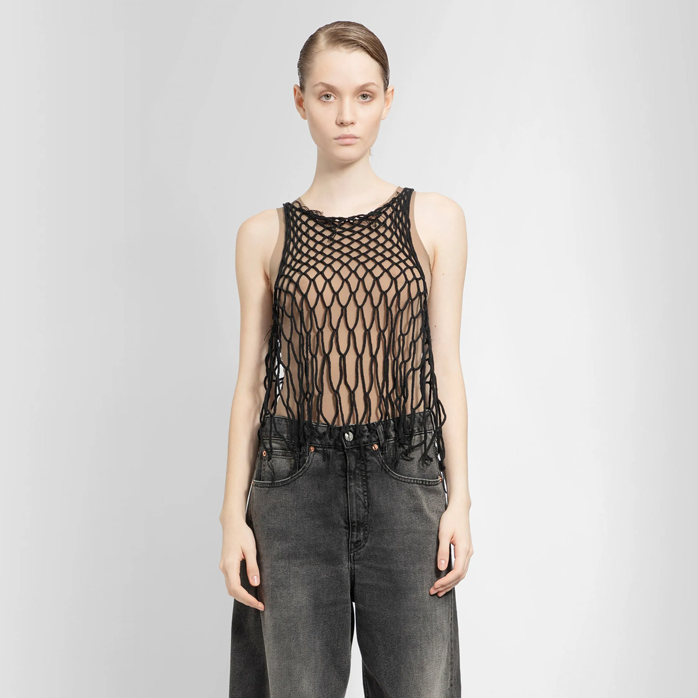 MM6 MAISON MARGIELA WOMAN BLACK TOPS