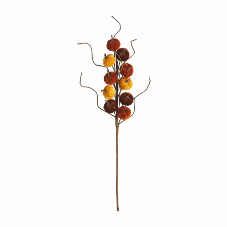Mudpie Velvet Harvest Pumpkin Stem