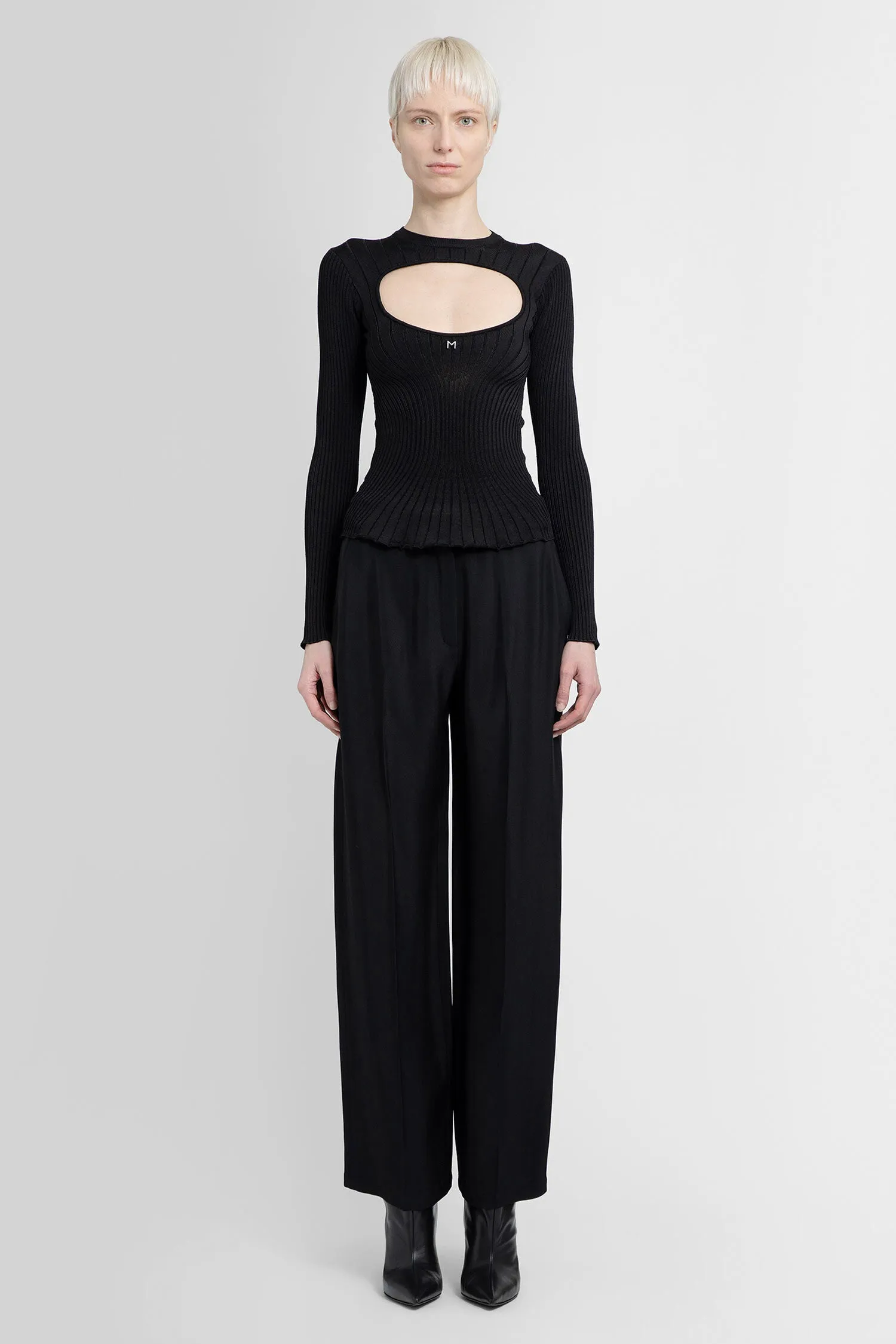 MUGLER WOMAN BLACK TOPS