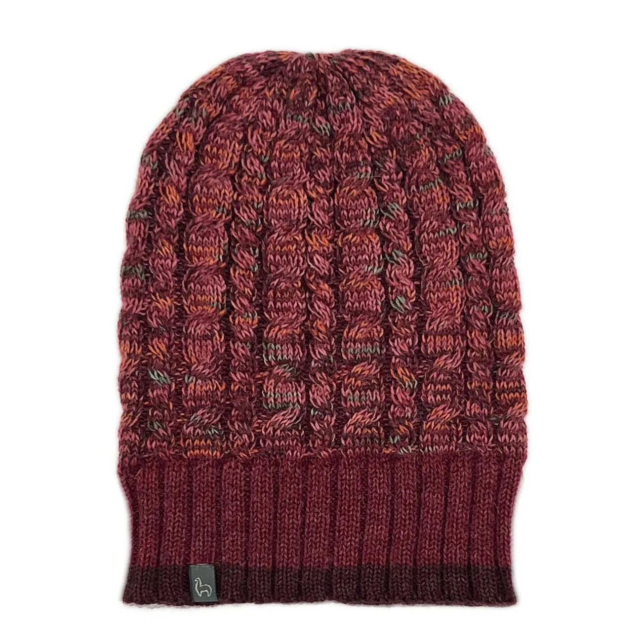 NEW! Alpaca Beanie - Braided - Scarlet