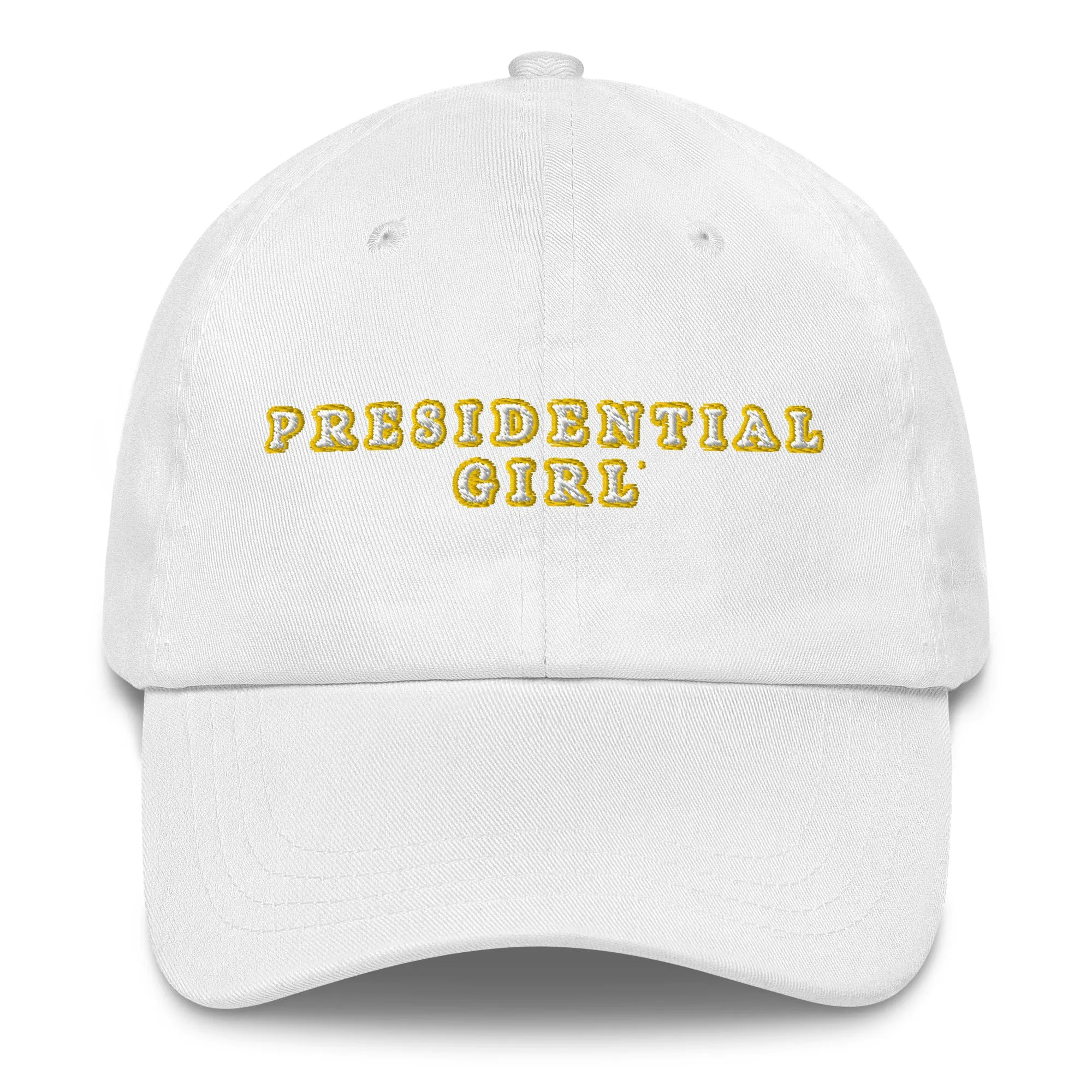 PRESIDENTIAL GIRL® - GOLD AND WHITE CAP