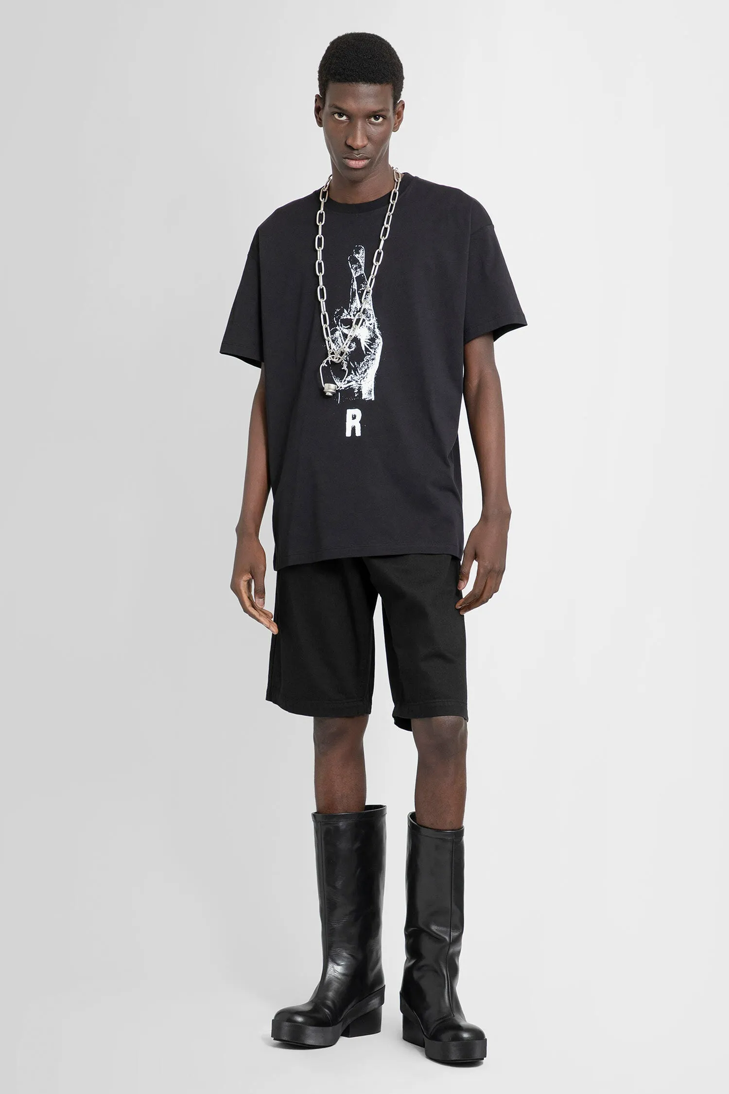 RAF SIMONS MAN BLACK T-SHIRTS & TANK TOPS