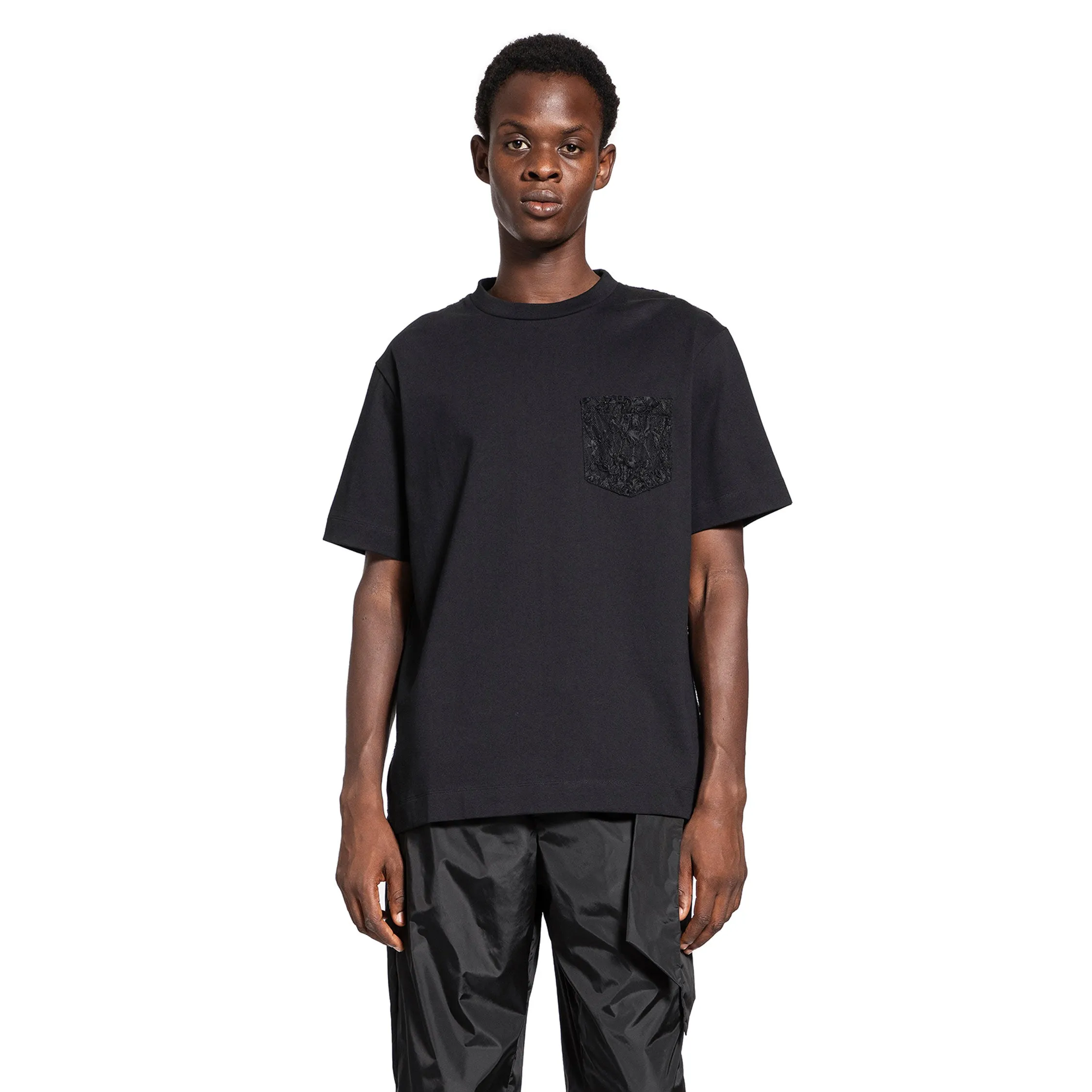 SIMONE ROCHA MAN BLACK T-SHIRTS & TANK TOPS