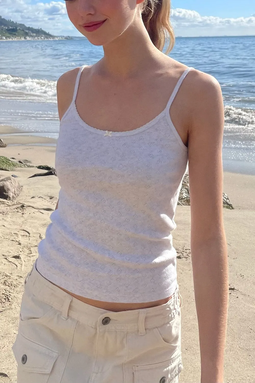 Skylar Heart Eyelet Tank