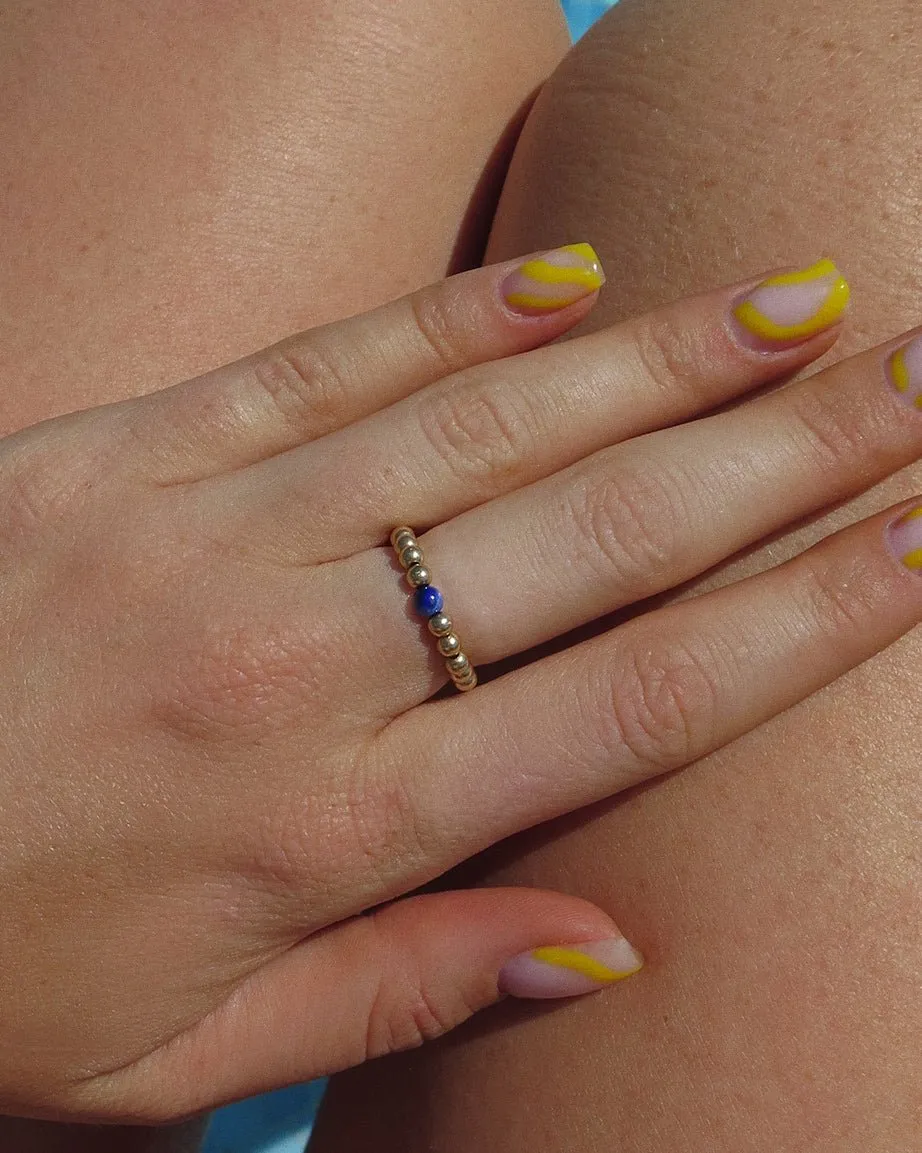 Sodalite Beaded Ring