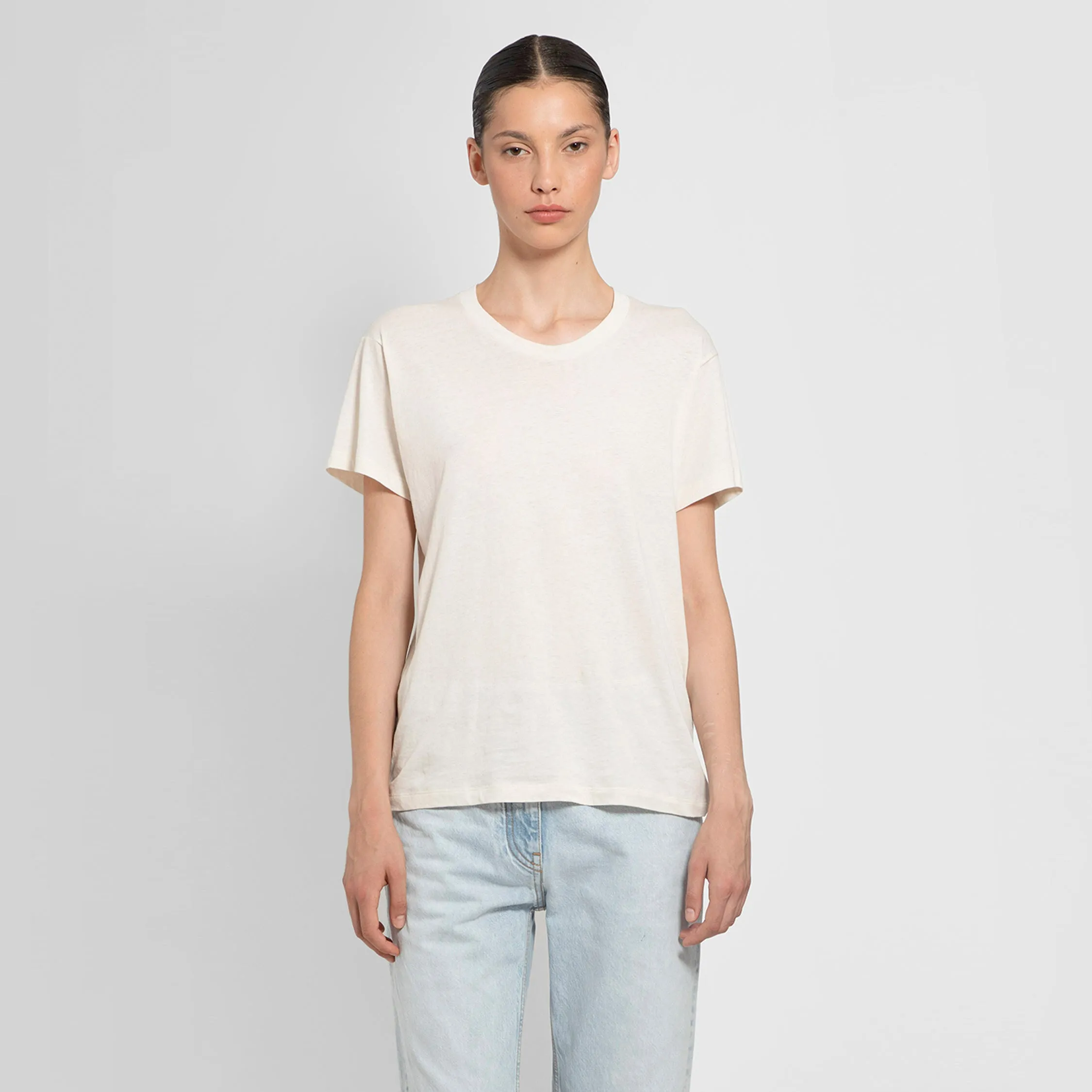 THE ROW WOMAN OFF-WHITE T-SHIRTS & TANK TOPS