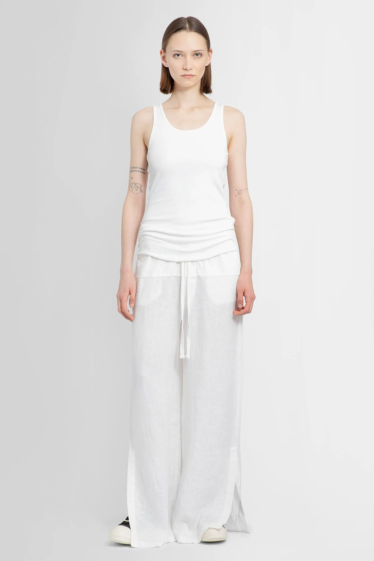 THOM KROM WOMAN WHITE T-SHIRTS & TANK TOPS