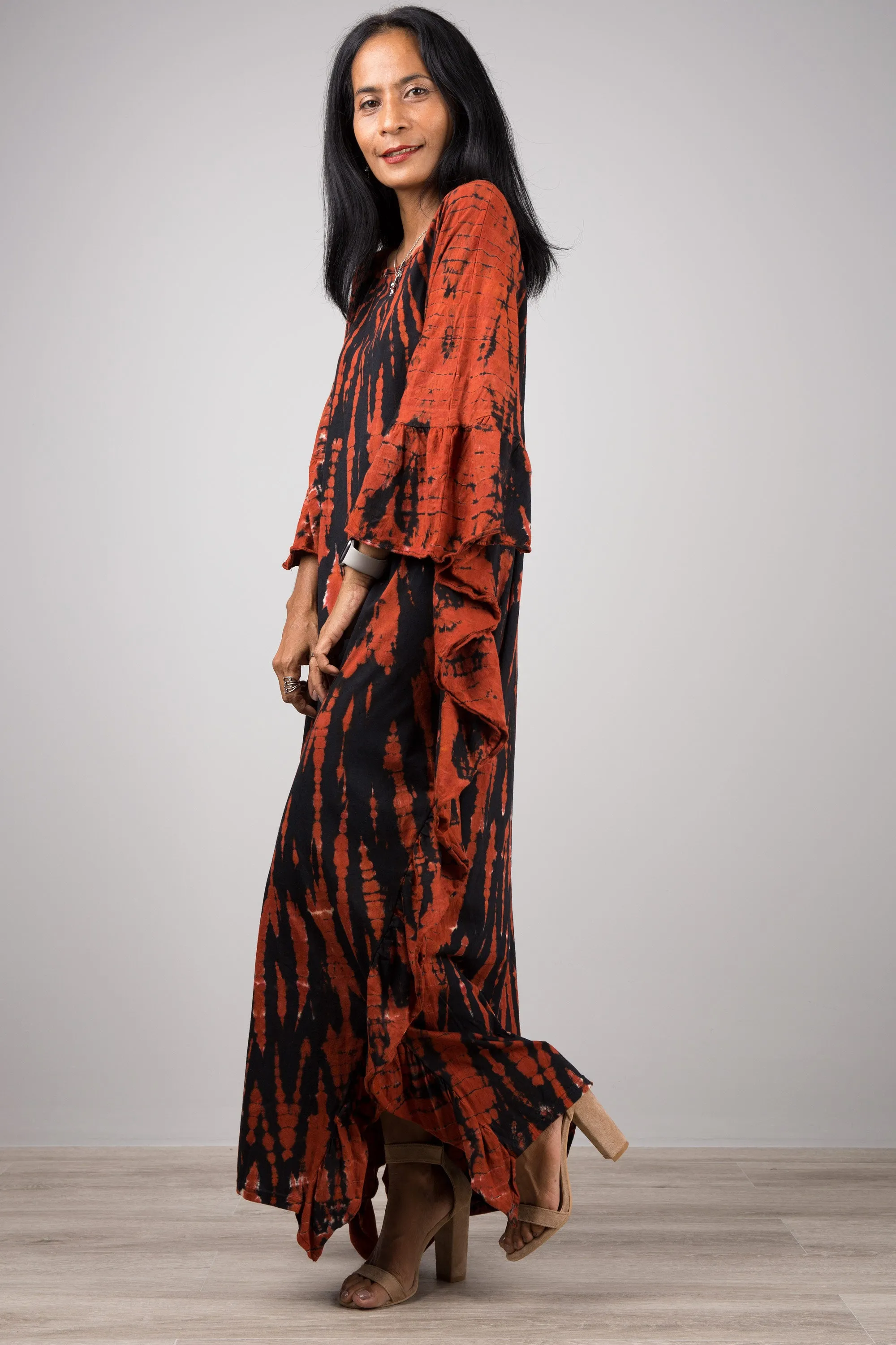 Tie dye kaftan