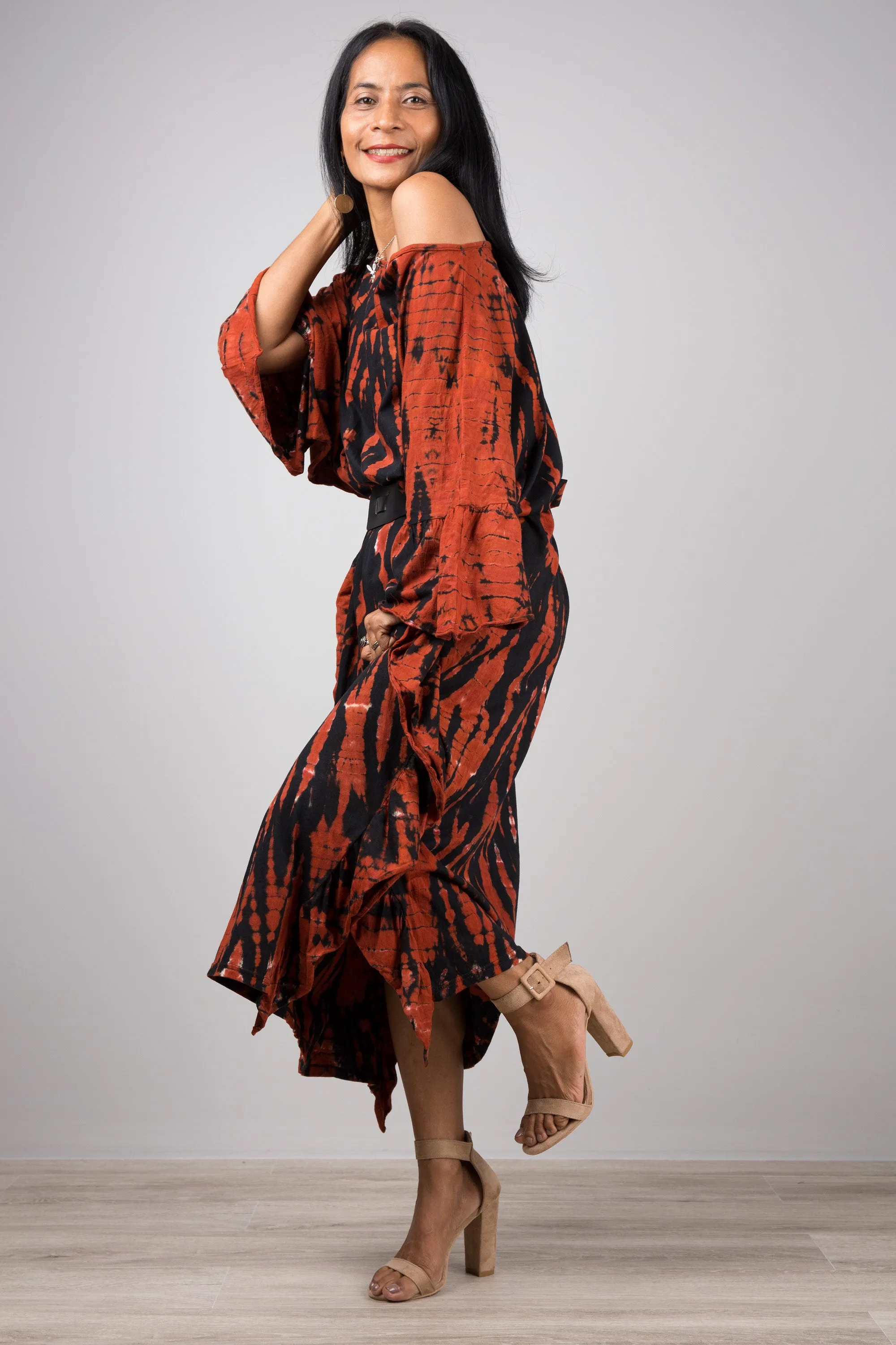Tie dye kaftan